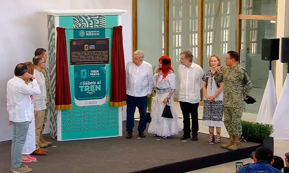 AMLO inaugura la primera etapa del Tren Maya