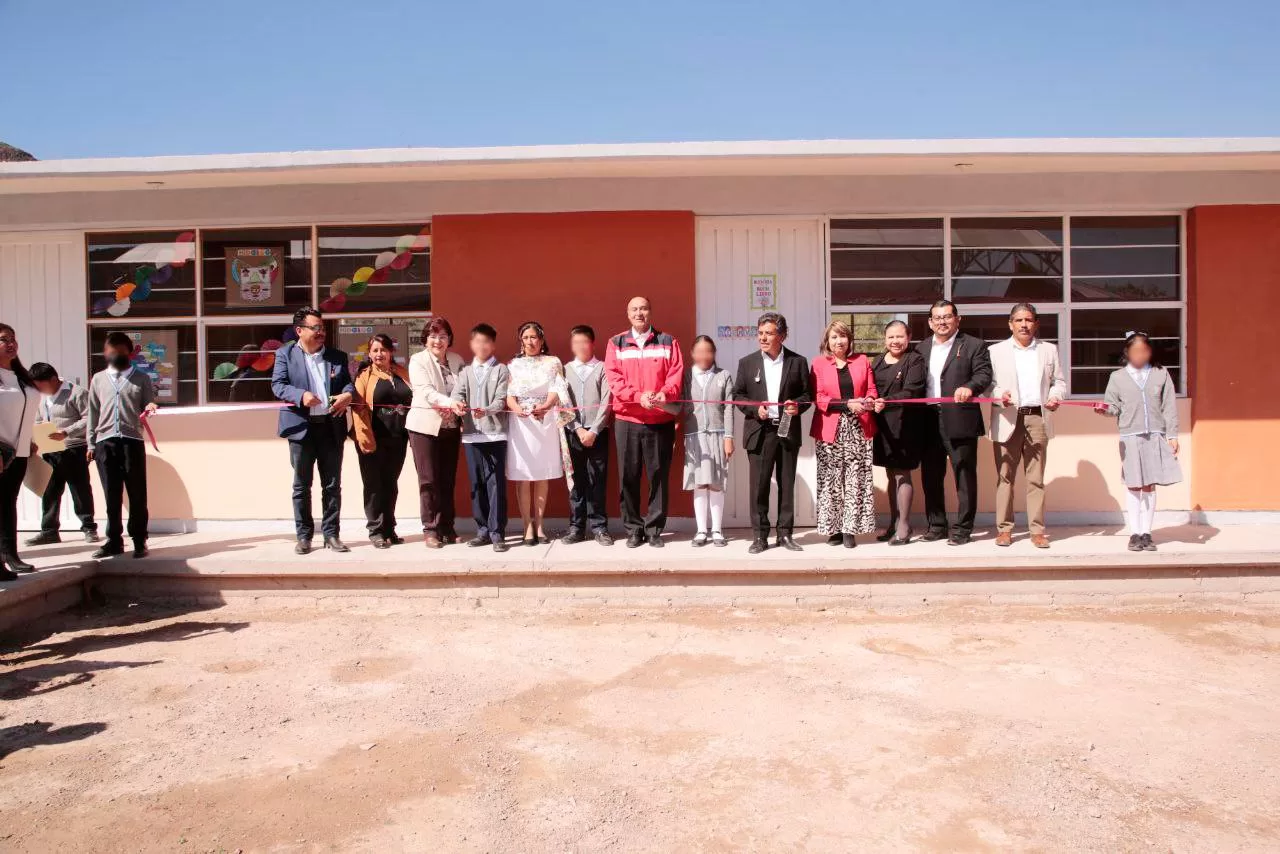 Inauguran espacios educativos en primaria de San Salvador, Hidalgo
