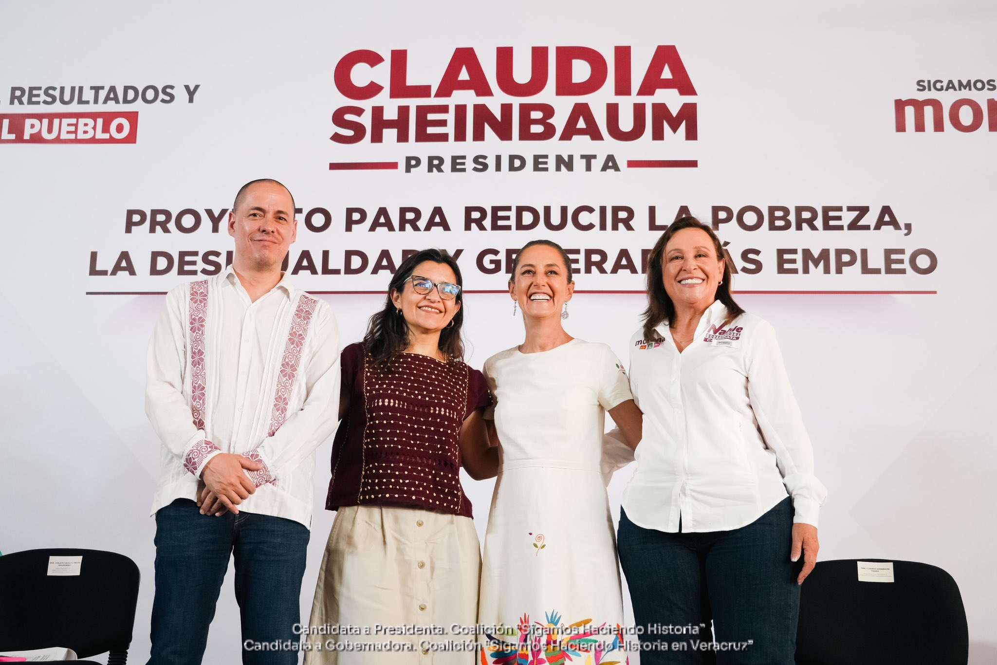 Claudia Sheinbaum promete acabar con la pobreza en México